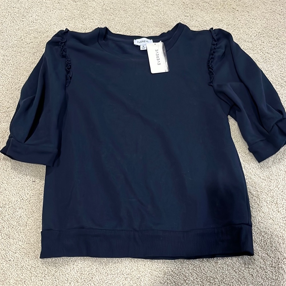 Evereve Laura Ruffle Sweatshirt